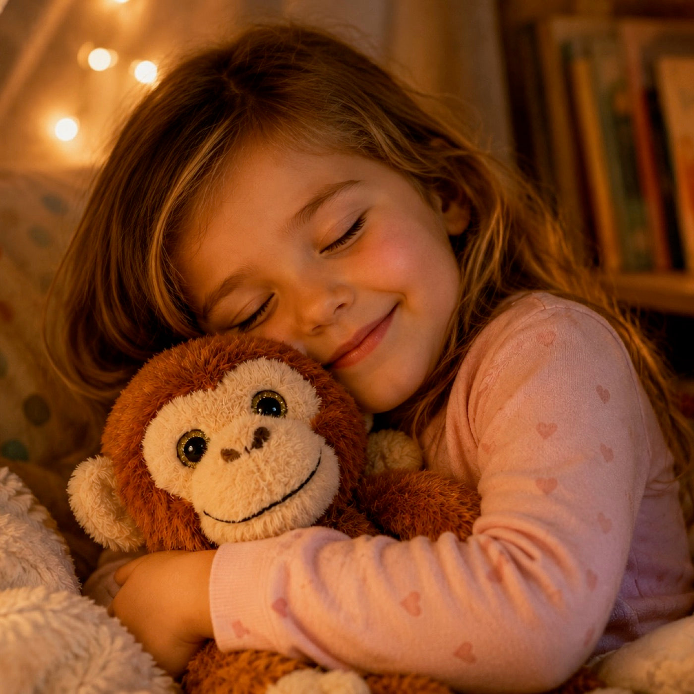 Monkey being held