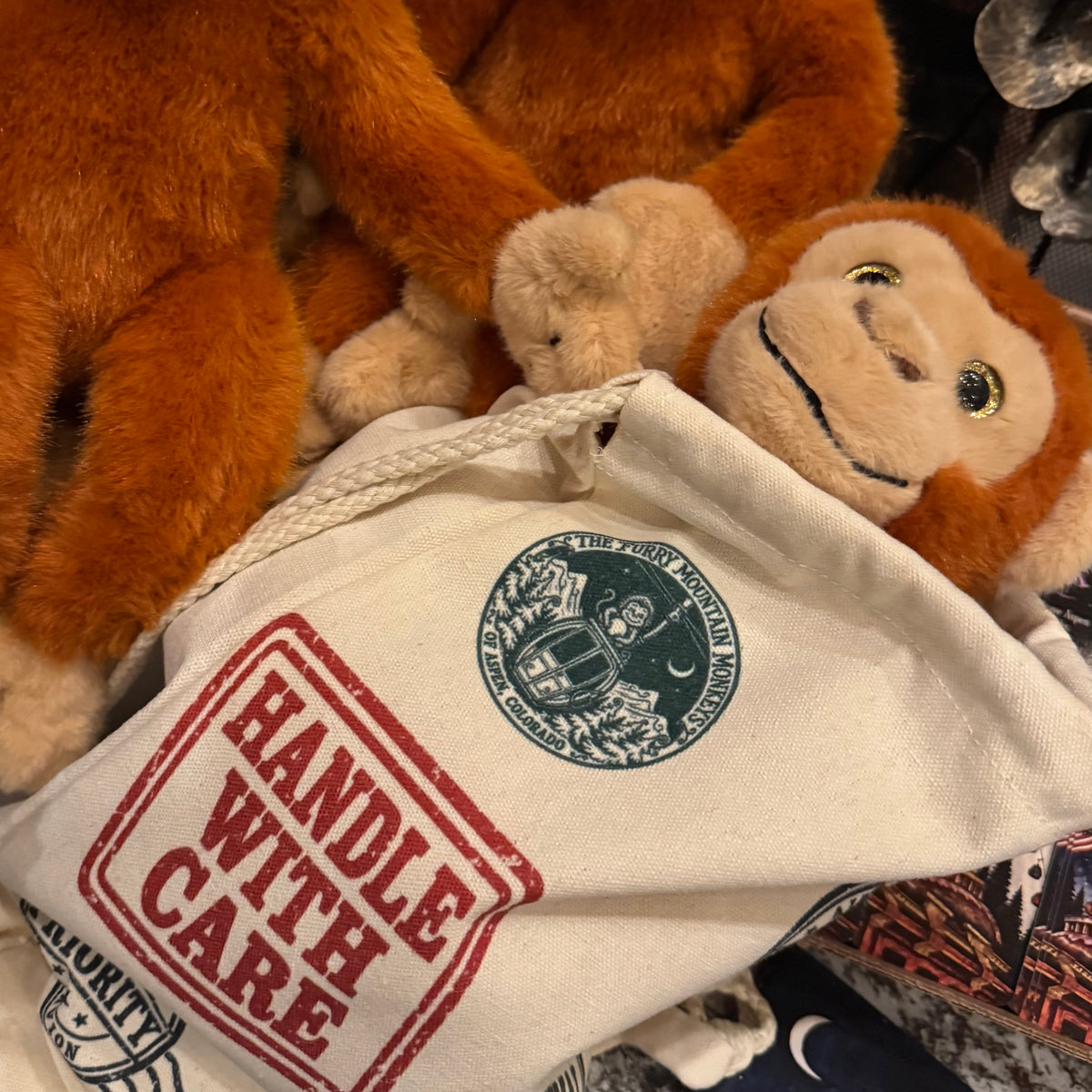 Plush Monkey and Collector’s Backpack
