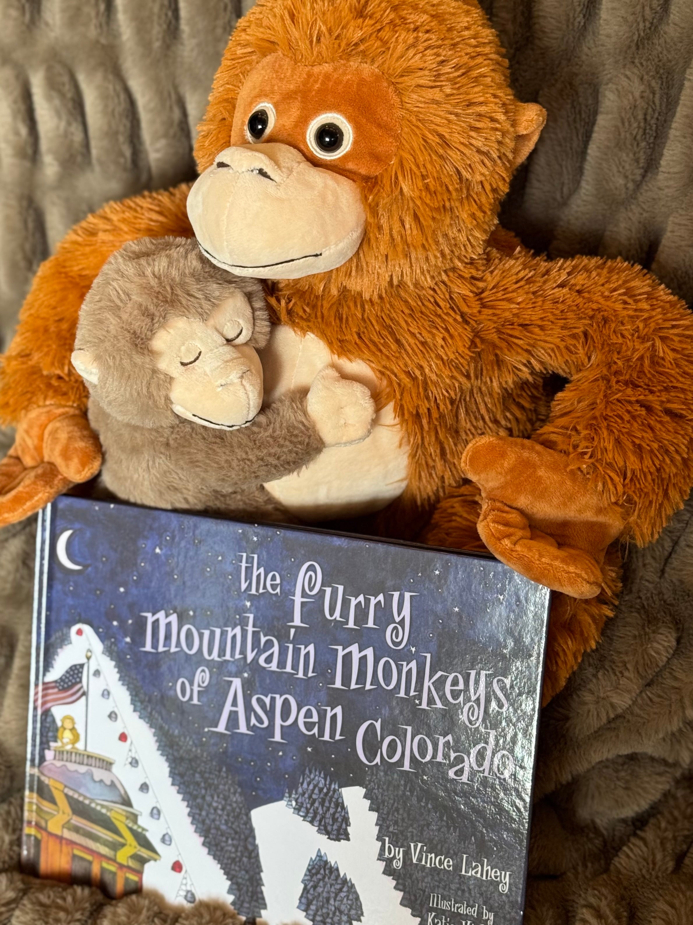 Hardcover & Plush Monkey