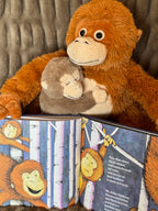 Hardcover & Plush Monkey